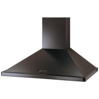 Rangemaster 90cm Chimney Cooker Hood - Black with Brass Badge Rangemaster 90cm Chimney Cooker Hood - Black with Brass Badge