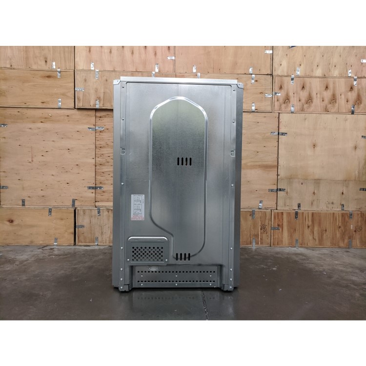 Refurbished Zanussi Series 20 ZKCNA4X1 Double Built In Electric Oven with Catalytic Cleaning Stainless Steel