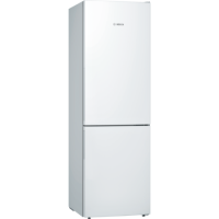 Bosch Serie 4 KGE36VW4A 186x60cm 302L Freestanding Fridge Freezer - White