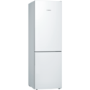Bosch Serie 4 KGE36VW4A 186x60cm 302L Freestanding Fridge Freezer - White