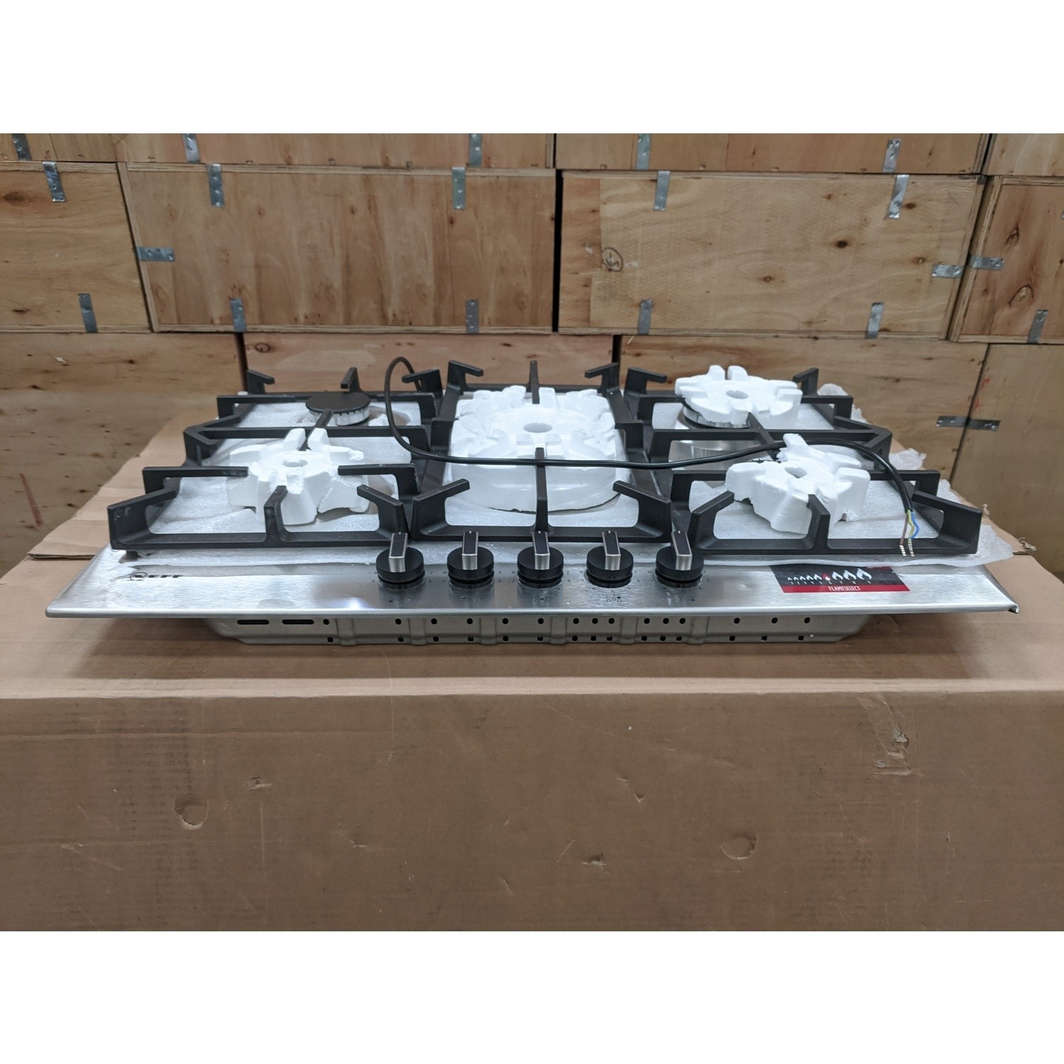 Refurbished Neff N70 T27DS59N0 75cm 5 Burner Gas Hob Stainless Steel