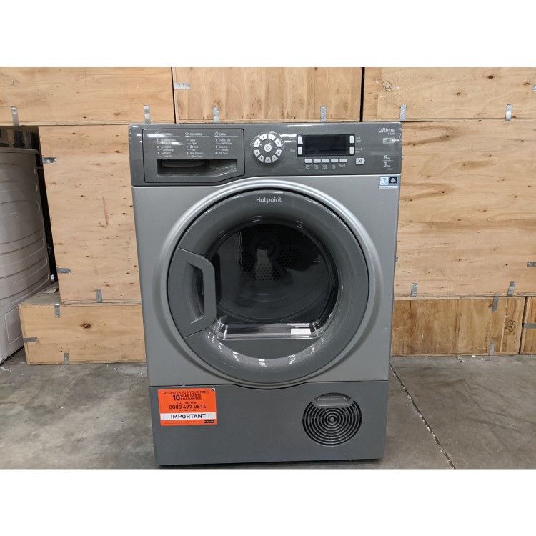 Refurbished Hotpoint SUTCD97B6GM Freestanding Condenser 9KG Tumble Dryer