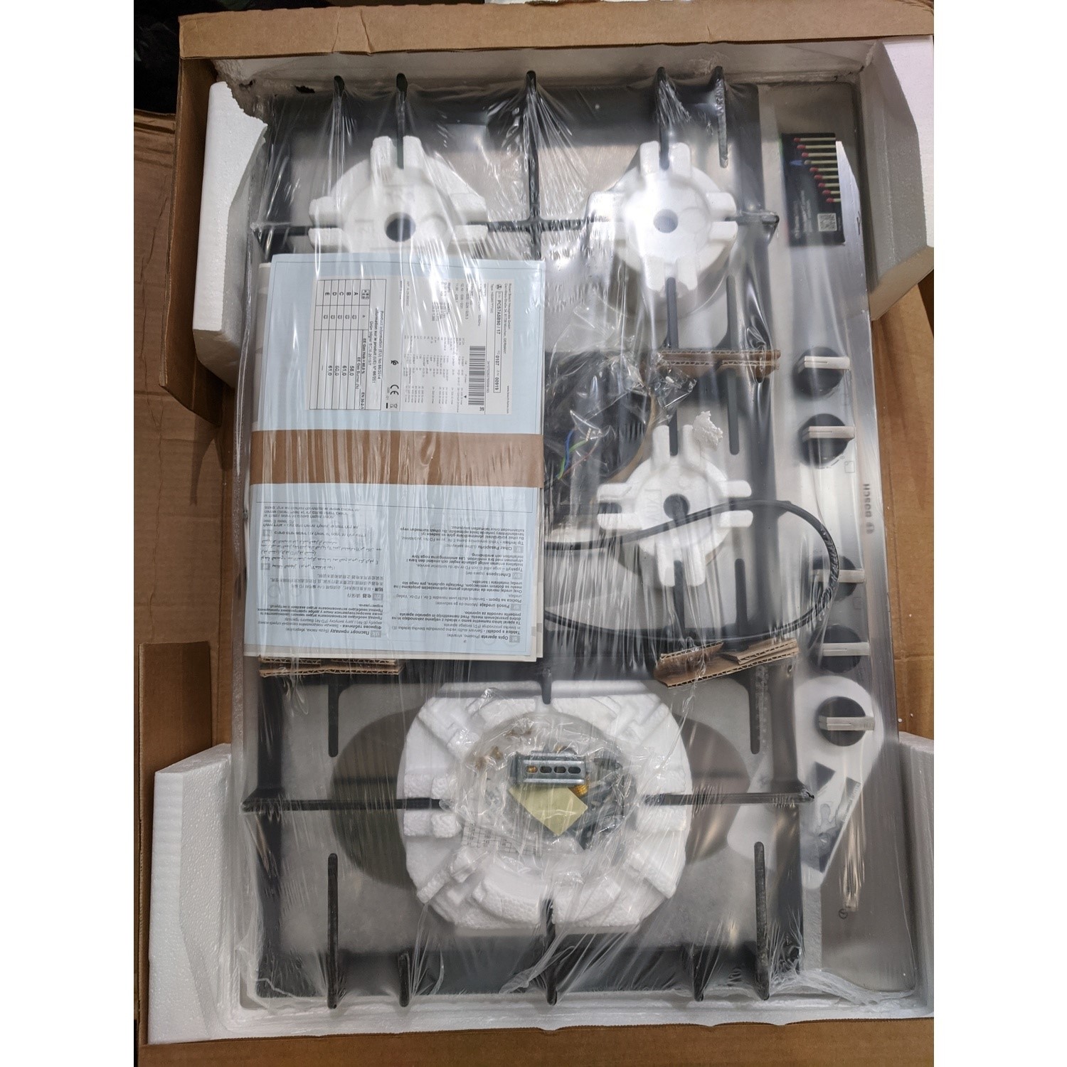 Refurbished Bosch PCS7A5B90 75cm 5 Burner Gas Hob 78108535/1/PCS7A5B90 Appliances Direct