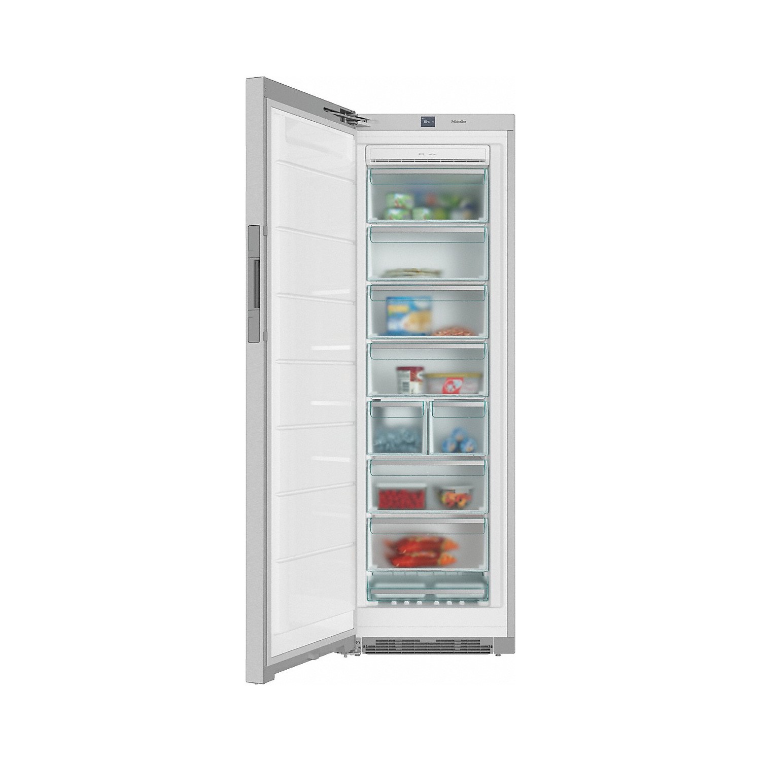 Miele 262 Litre Freestanding Upright Freezer Clean Steel FNS28463E
