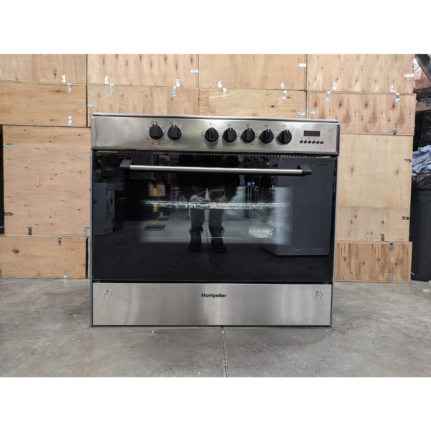Refurbished Montpellier MR91DFMX 90cm Single Cavity Dual Fuel Range