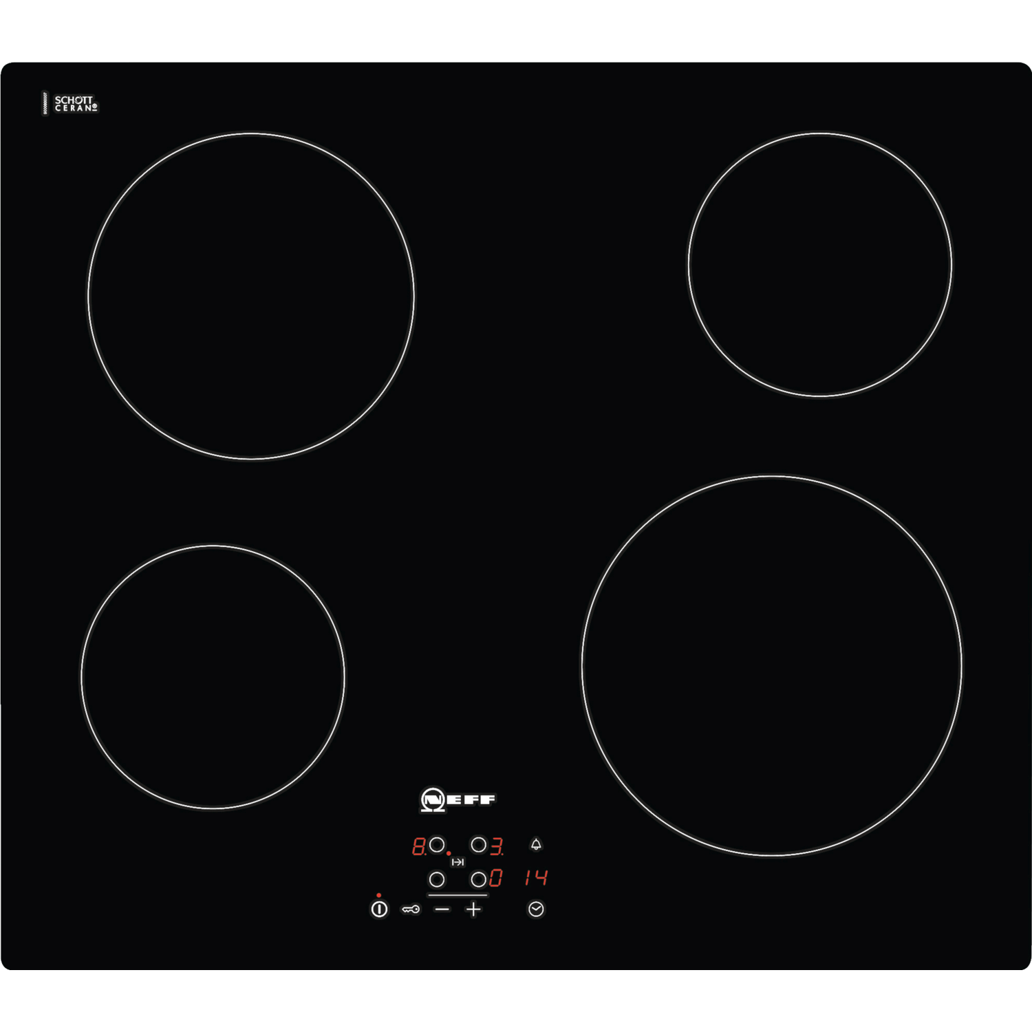 Refurbished Neff N50 T10B40X2 60cm 4 Zone Touch Control Ceramic Hob
