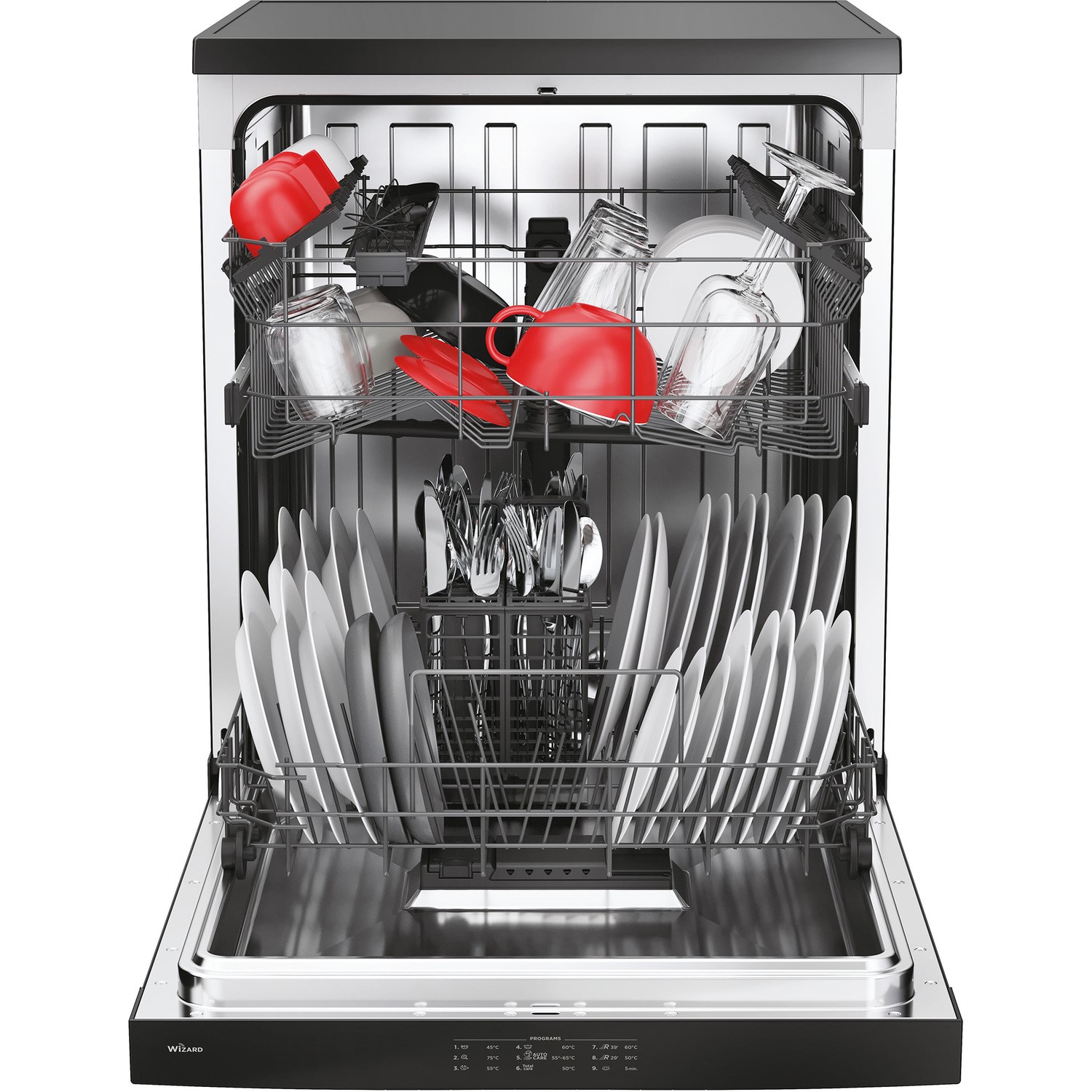 Hoover 13 Place Settings Freestanding Dishwasher Black HDPN2D360PB