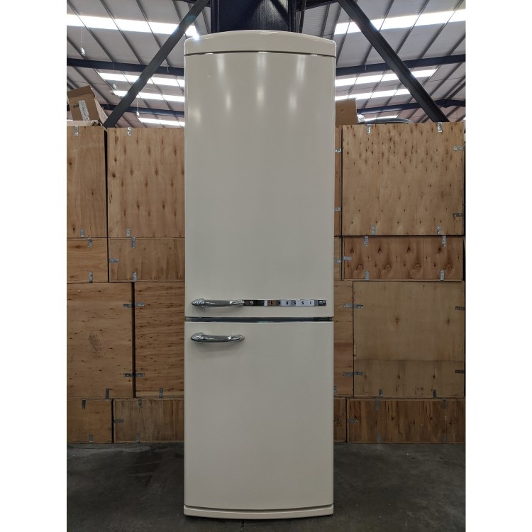 Refurbished Zanussi Retro ZNME32EM1 Freestanding 229 Litre 60/40 Fridge Freezer Cream