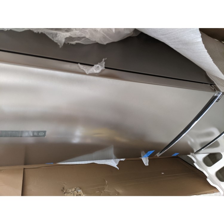 Refurbished Haier HTR3619FNMP Freestanding 345 Litre 70/30 Fridge Freezer Stainless Steel