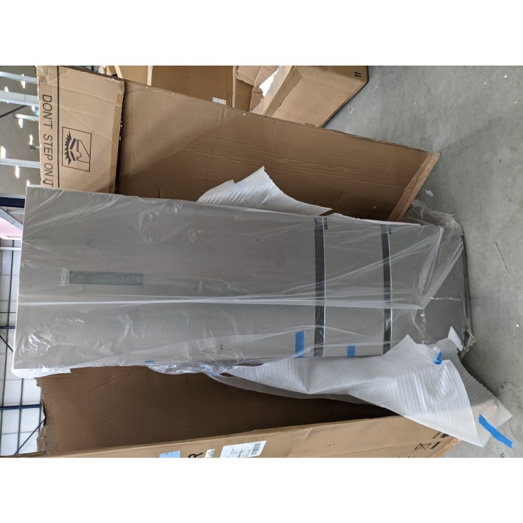Refurbished Haier HTR3619FNMP Freestanding 345 Litre 70/30 Fridge Freezer Stainless Steel