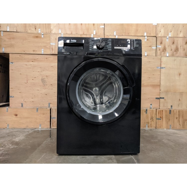 Refurbished Beko WTL94151B Freestanding 9KG 1400 Spin Washing Machine Black
