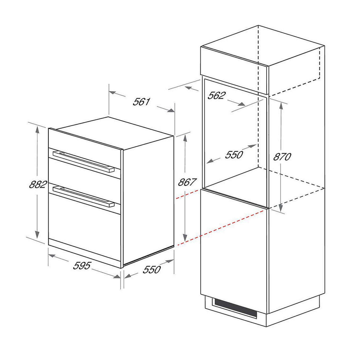Hotpoint Newstyle Electric BuiltIn Double Oven with Catalytic Liners