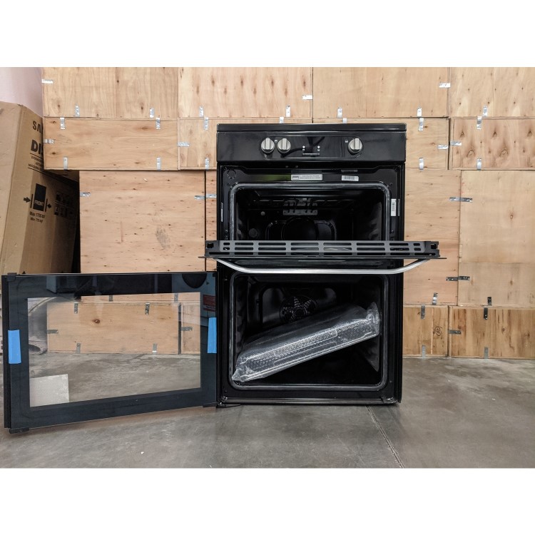 Refurbished Hotpoint HDM67I9H2CB 60cm Double Oven Induction Electric Cooker Black