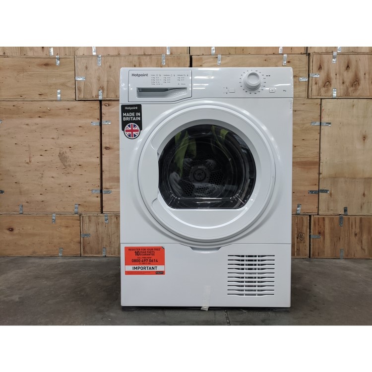 Refurbished Hotpoint H2D81WUK Freestanding Condenser 8KG Tumble Dryer White