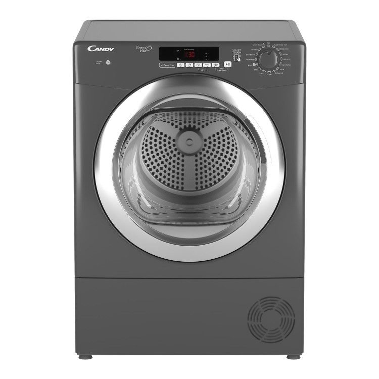 Refurbished Candy Grand'O Vita GVSC9DCGR Freestanding Load Condenser Sensor 9KG Tumble Dryer with Smart Touch