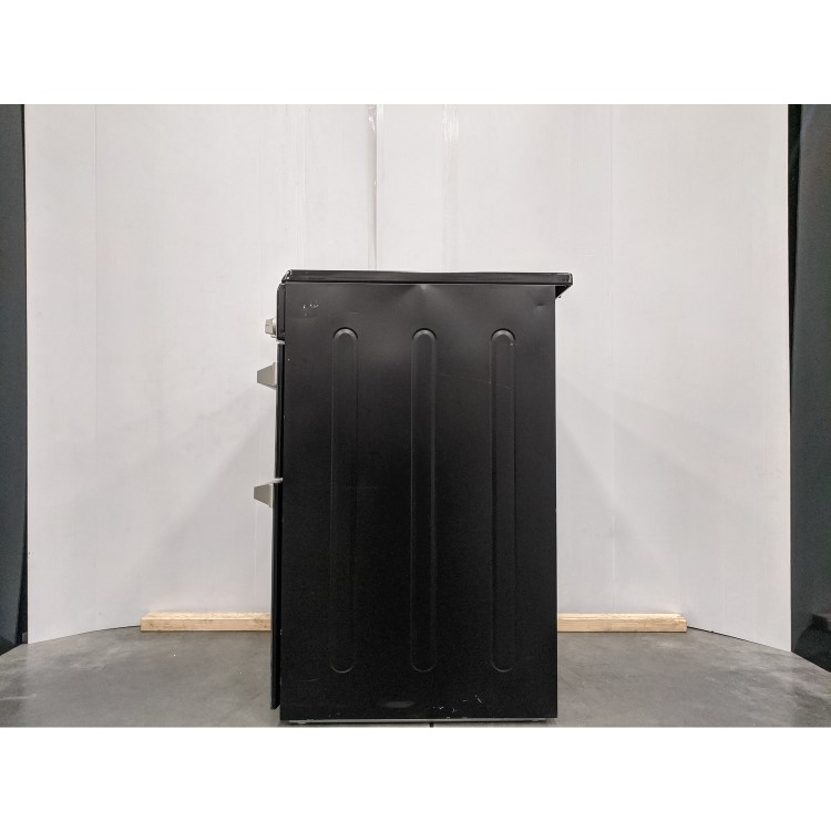 Refurbished Indesit 60cm Double Oven Electric Cooker with Ceramic Hob Black