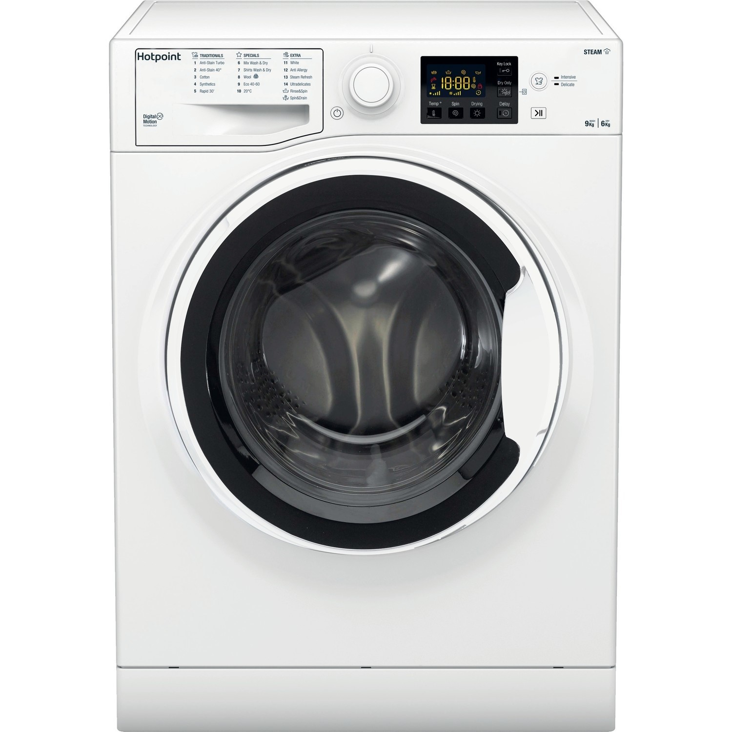 Hotpoint Futura 9kg Wash 6kg Dry 1400rpm Freestanding Washer Dryer - White