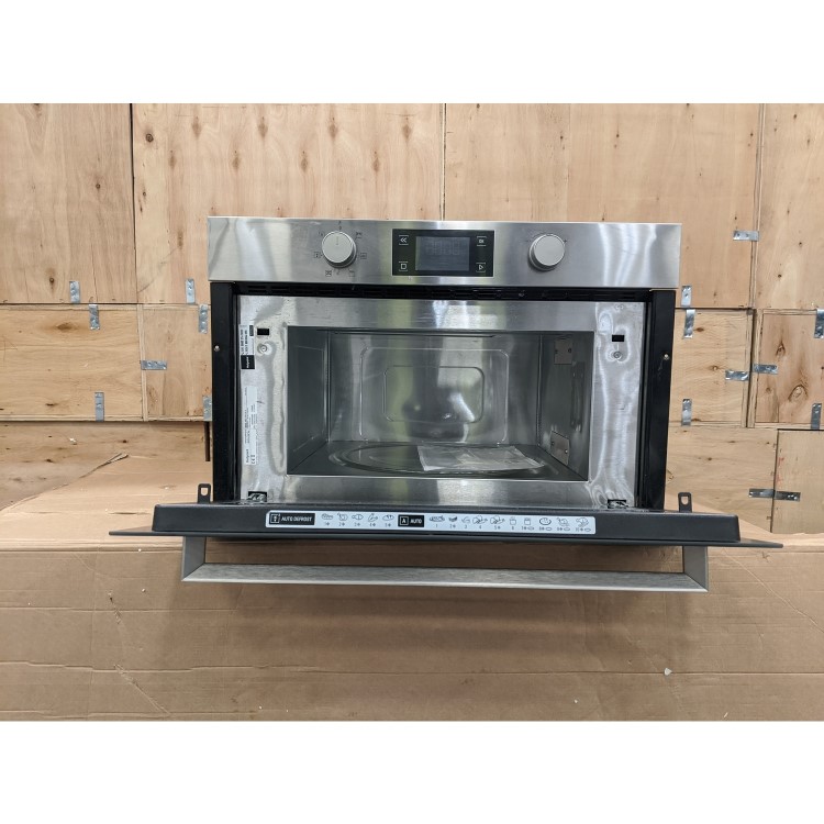 Refurbished Hotpoint MD344IXH Built In 31L with Grill 1000W Microwave Stainless Steel
