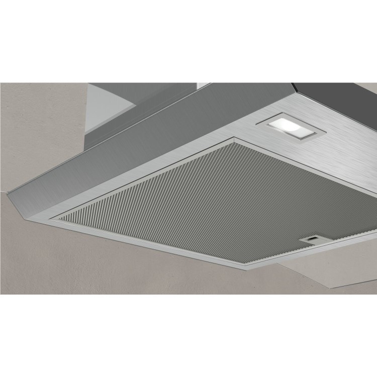 Refurbished Neff D94AFM1N0B 90cm Touch Control Curved Glass Chimney Cooker Hood Stainless Steel