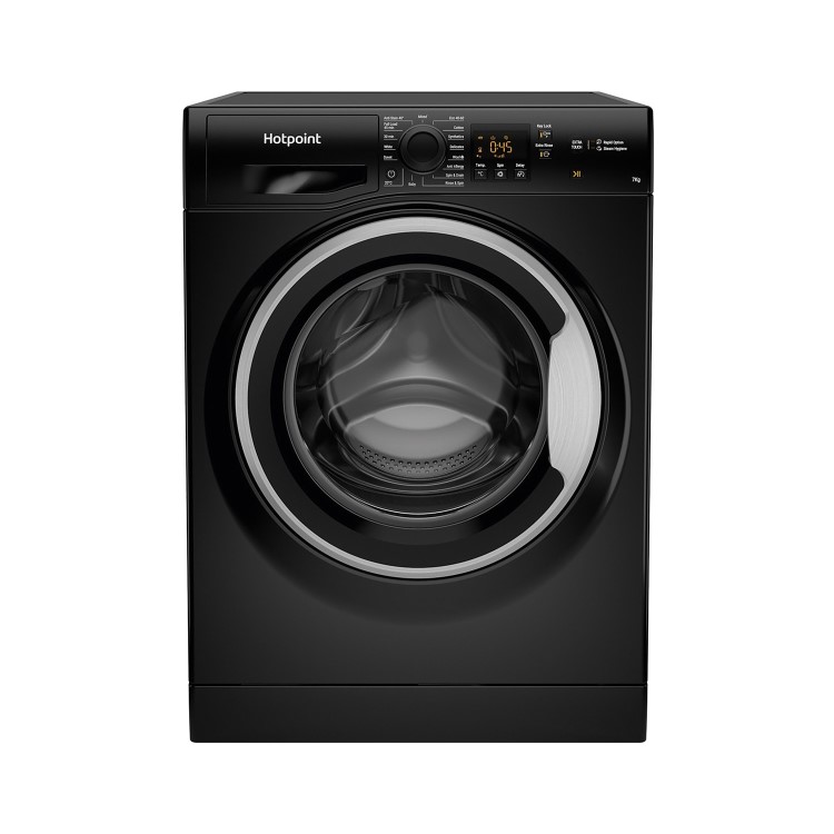 Hotpoint Anti-Stain 7kg 1400rpm Washing Machine – Black