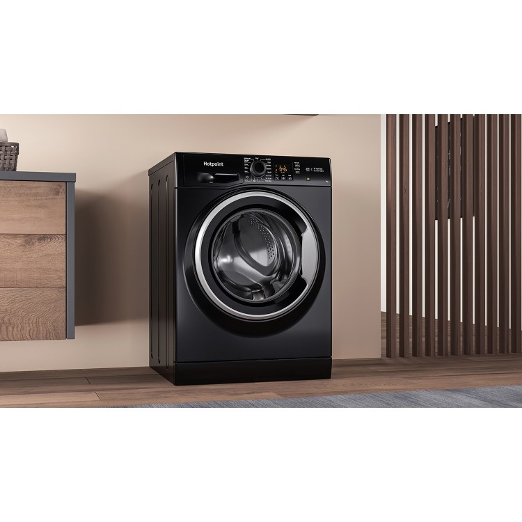 Hotpoint Anti-Stain 7kg 1400rpm Washing Machine – Black