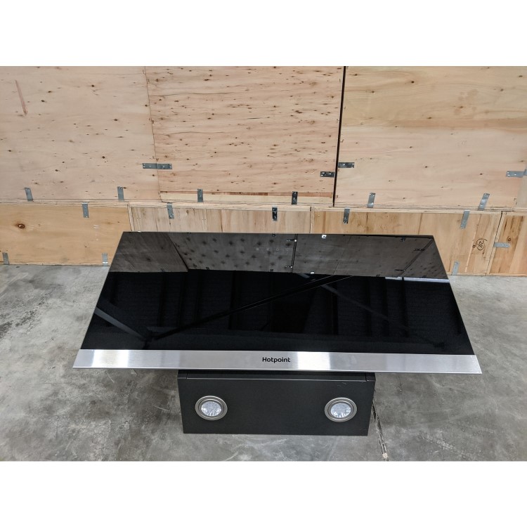 Refurbished Hotpoint PHVP87FLTK 80cm Chimney Cooker Hood Black