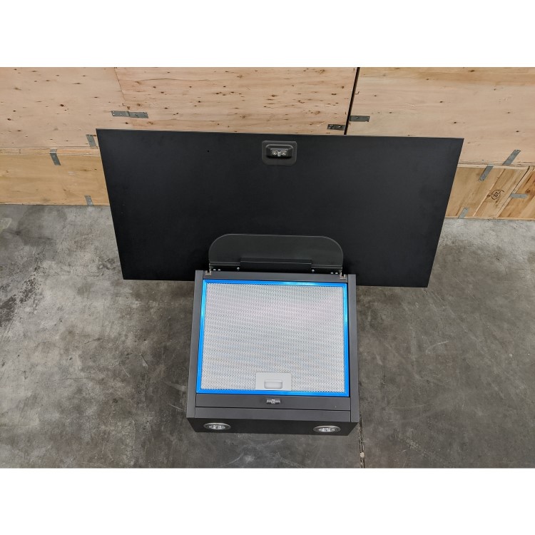 Refurbished Hotpoint PHVP87FLTK 80cm Chimney Cooker Hood Black