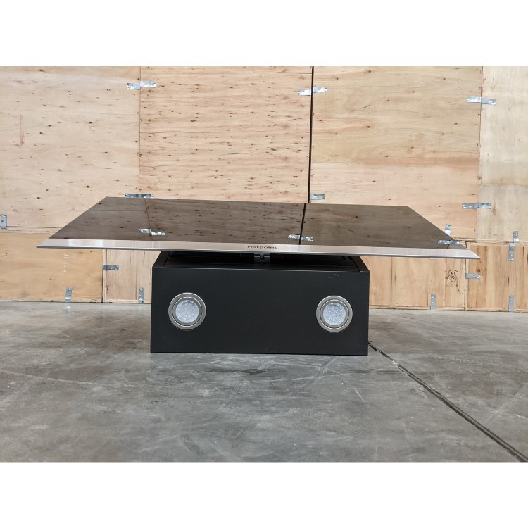 Refurbished Hotpoint PHVP87FLTK 80cm Chimney Cooker Hood Black
