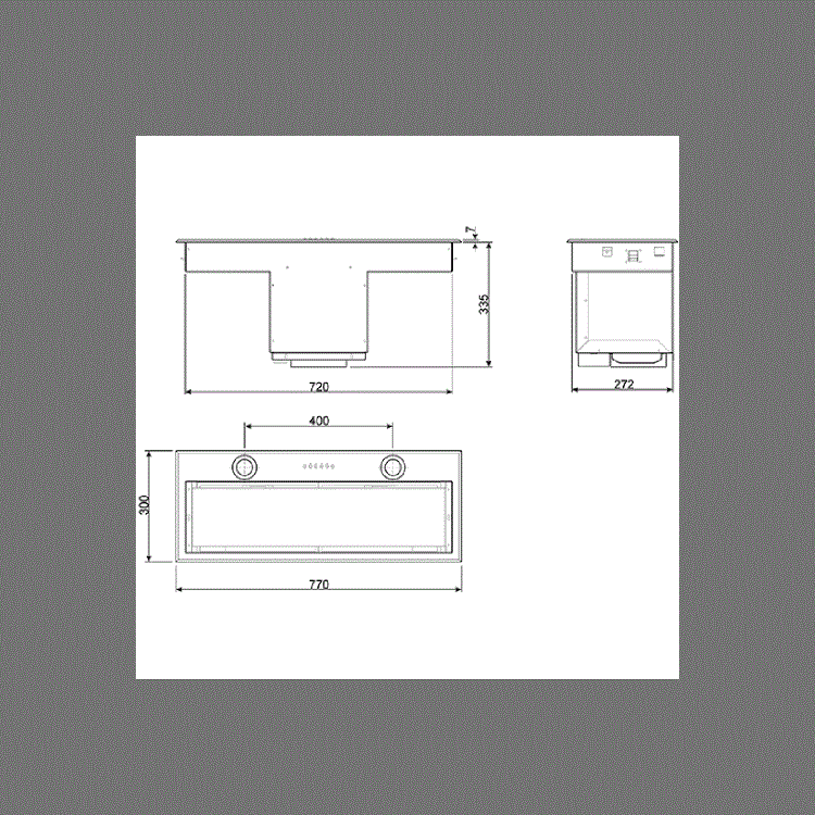 GRADE A3 - Smeg KSEG78PXE 77cm Stainless Steel Canopy Hood