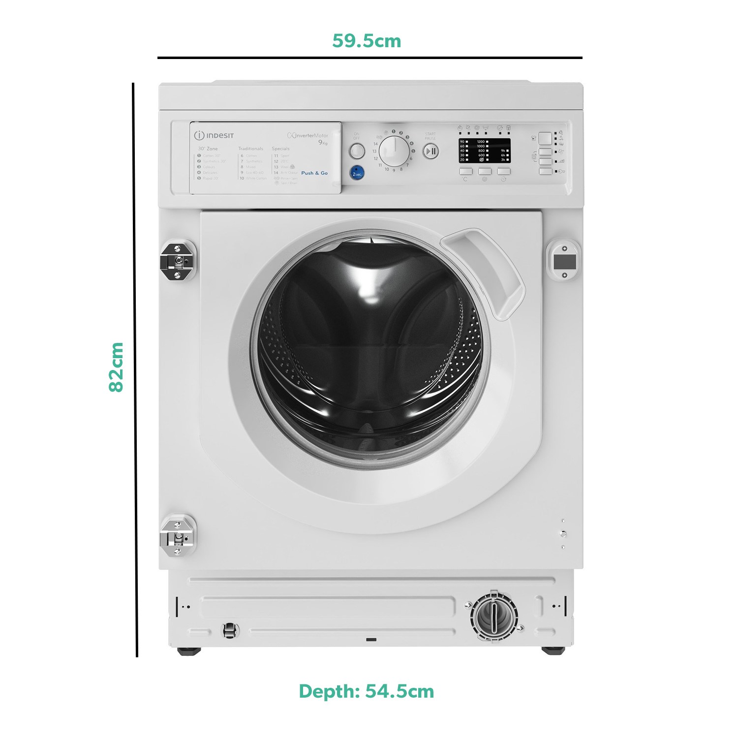 Indesit 9kg 1400rpm Integrated Washing Machine BIWMIL91484UK