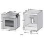 Refurbished electriQ EQOVENM3 65 litre 9 Function Full Fan Electric Single Oven - Supplied with a plug