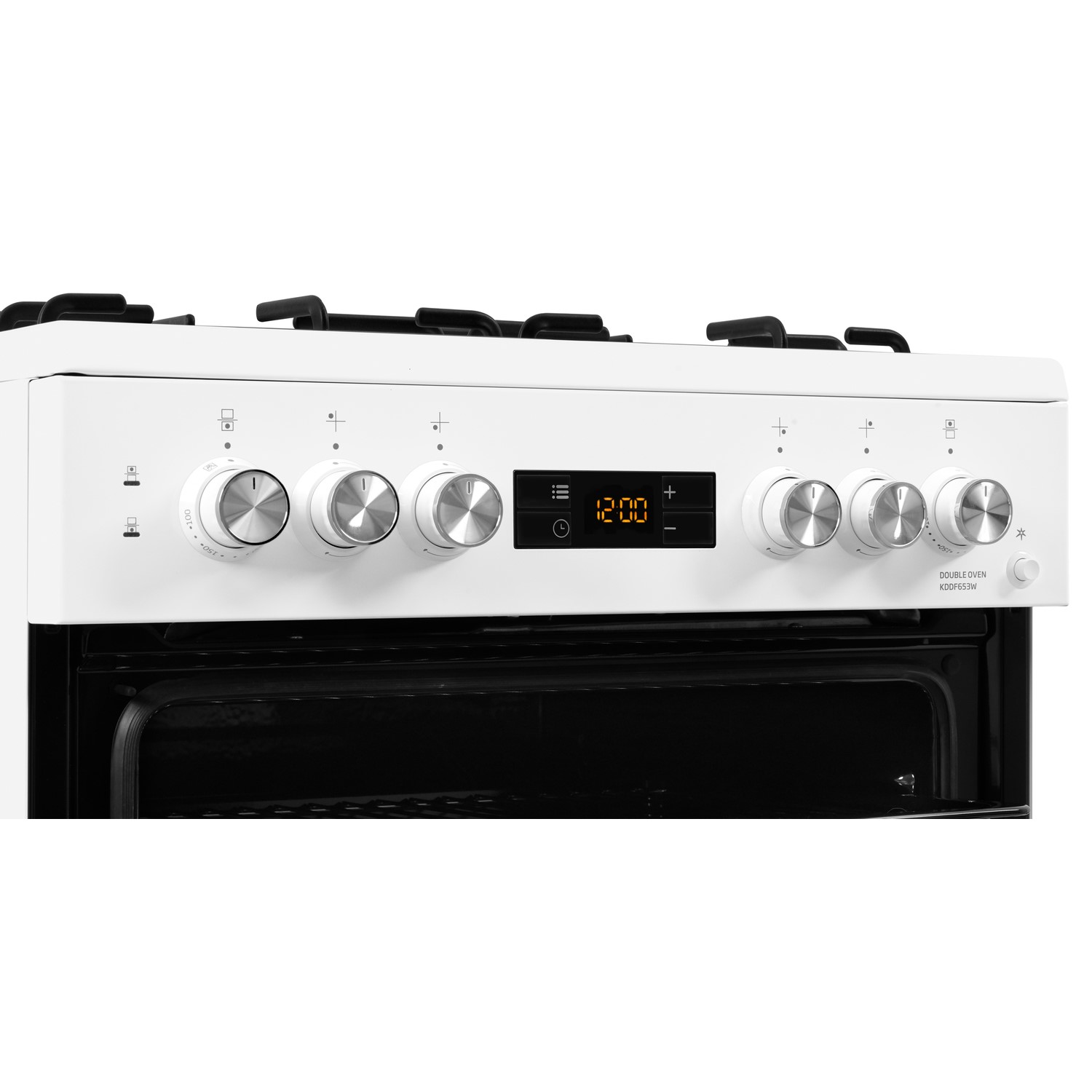 Beko 60cm Double Oven Dual Fuel Cooker White KDDF653W Appliances Direct
