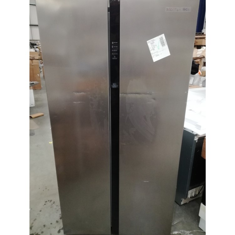 Refurbished Montpellier M510BX 510 Litre American Fridge Freezer Stainless Steel