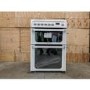 Refurbished Hotpoint HUE61PS 60cm Double Oven Electric Cooker White