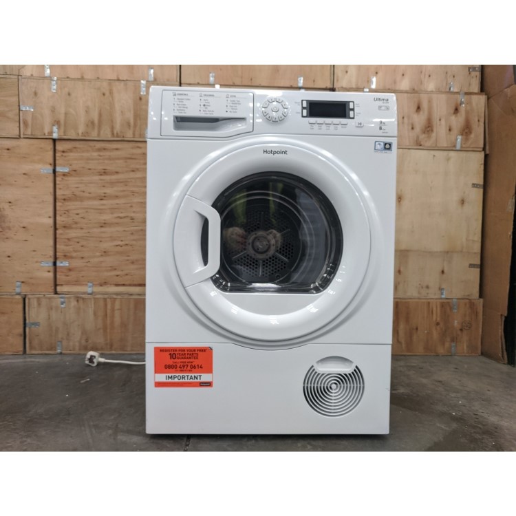Refurbished Hotpoint Ultima SUTCD97B6P Freestanding Condenser 9KG Tumble Dryer White