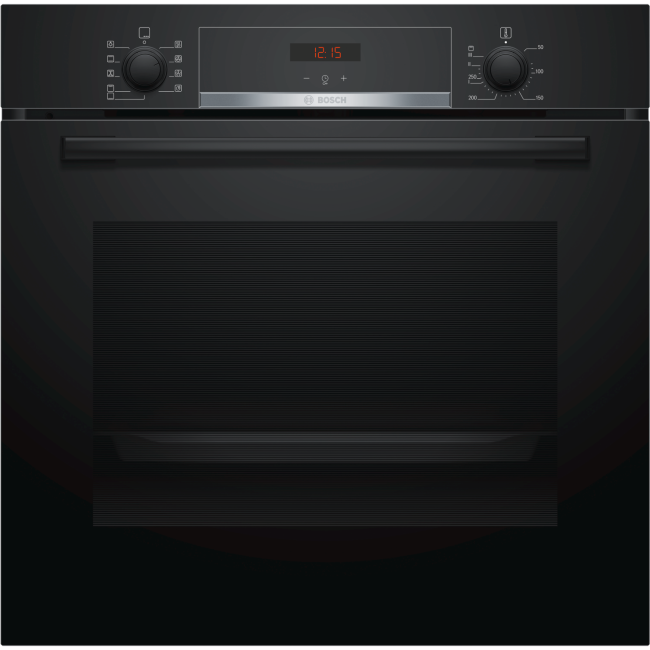 Refurbished Bosch Serie 4 HBS534BB0B 60cm Single Built In Electric Oven With Catalytic Cleaning Black