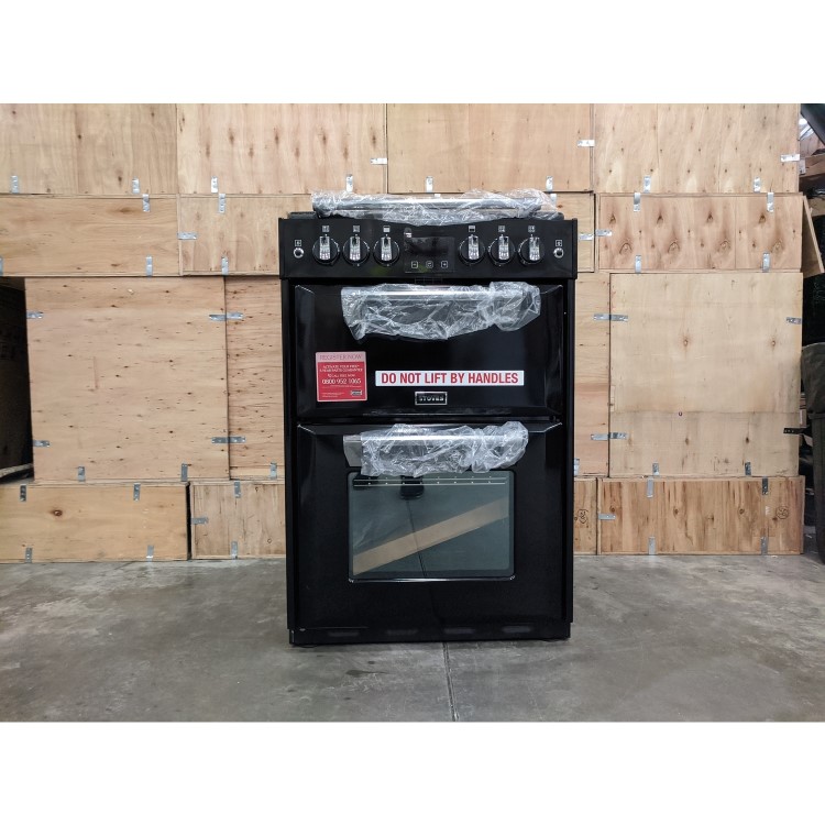 Refurbished Stoves Richmond 600G 60cm Double Oven Gas Cooker Black