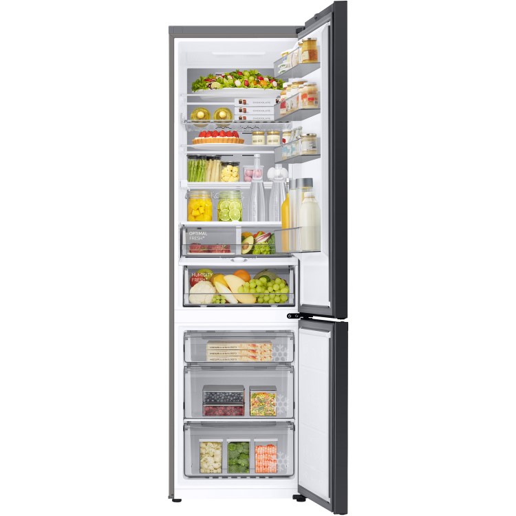 Refurbished Samsung RB38A7B6BB1 Freestanding 387 Litre 70/30 Frost Free Fridge Freezer Black