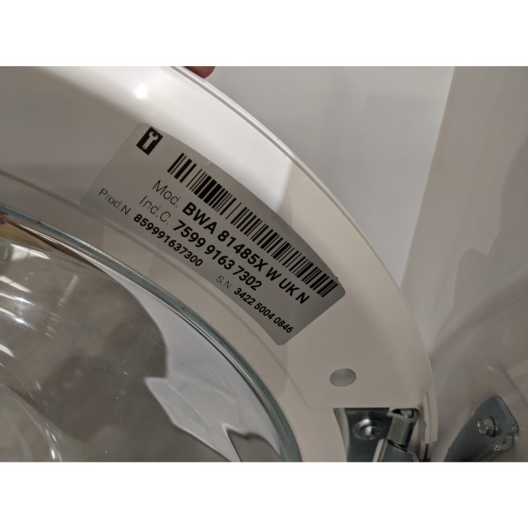 Refurbished Indesit Push And Go BWA81485XWUKN Freestanding 8KG 1400 Spin Washing Machine White