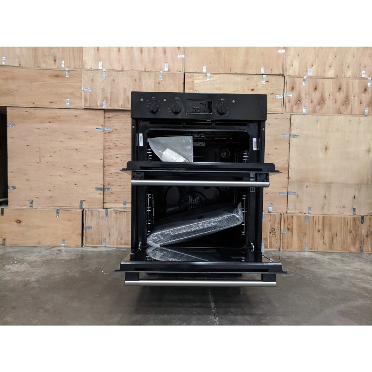 Refurbished Hotpoint DU2540BL Double Built Under Electric Oven Black