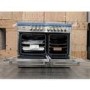 Refurbished Britannia Q Line 100cm Double Oven Dual Fuel Range Cooker Stainless Steel