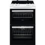GRADE A2 - Zanussi ZCV46050WA 55cm Double Oven Electric Cooker With Ceramic Hob - White