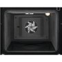 Refurbished Zanussi ZCK66350BA 60cm Double Oven Dual Fuel Cooker with Lid Black