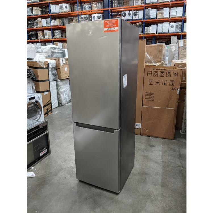 Refurbished Indesit LI8S1ES Freestanding 339 Litres 60/40 Fridge Freezer Silver