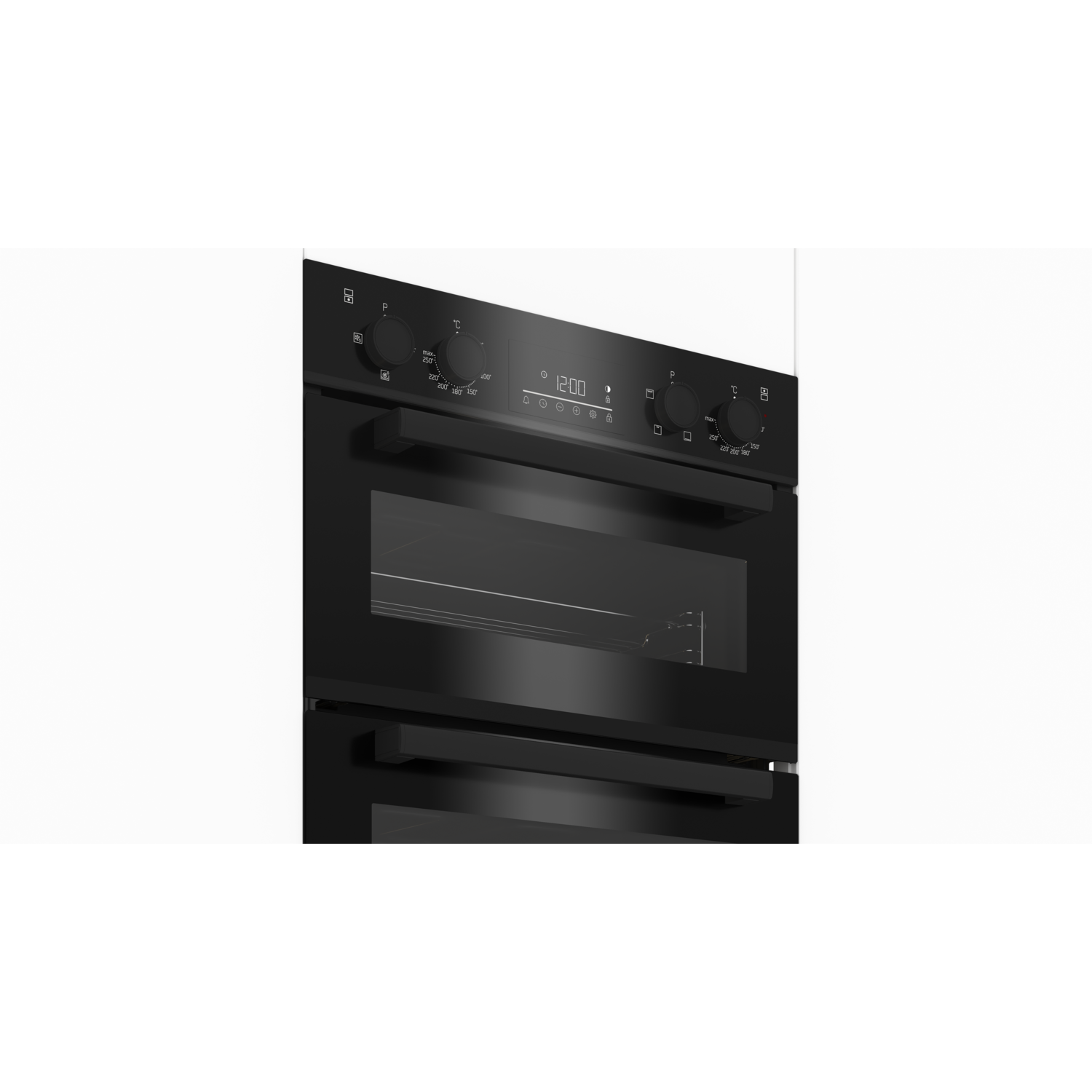 Beko Electric Built In Double Oven Black BBDF22300B Appliances Direct