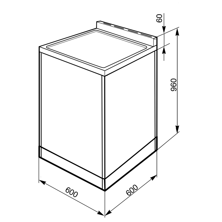 Refurbished Smeg Symphony SY62MX9 60cm Dual Fuel Cooker Stainless Steel