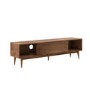 Solid Walnut TV Unit with Sliding Doors & Drawers TV's up to 70" - Briana