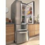Refurbished Hotpoint FFU4DX1 Quadrio 70cm Wide Frost Free Freestanding Fridge Freezer - Stainless Steel