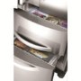 Refurbished Hotpoint FFU4DX1 Quadrio 70cm Wide Frost Free Freestanding Fridge Freezer - Stainless Steel