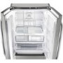 Refurbished Hotpoint FFU4DX1 Quadrio 70cm Wide Frost Free Freestanding Fridge Freezer - Stainless Steel
